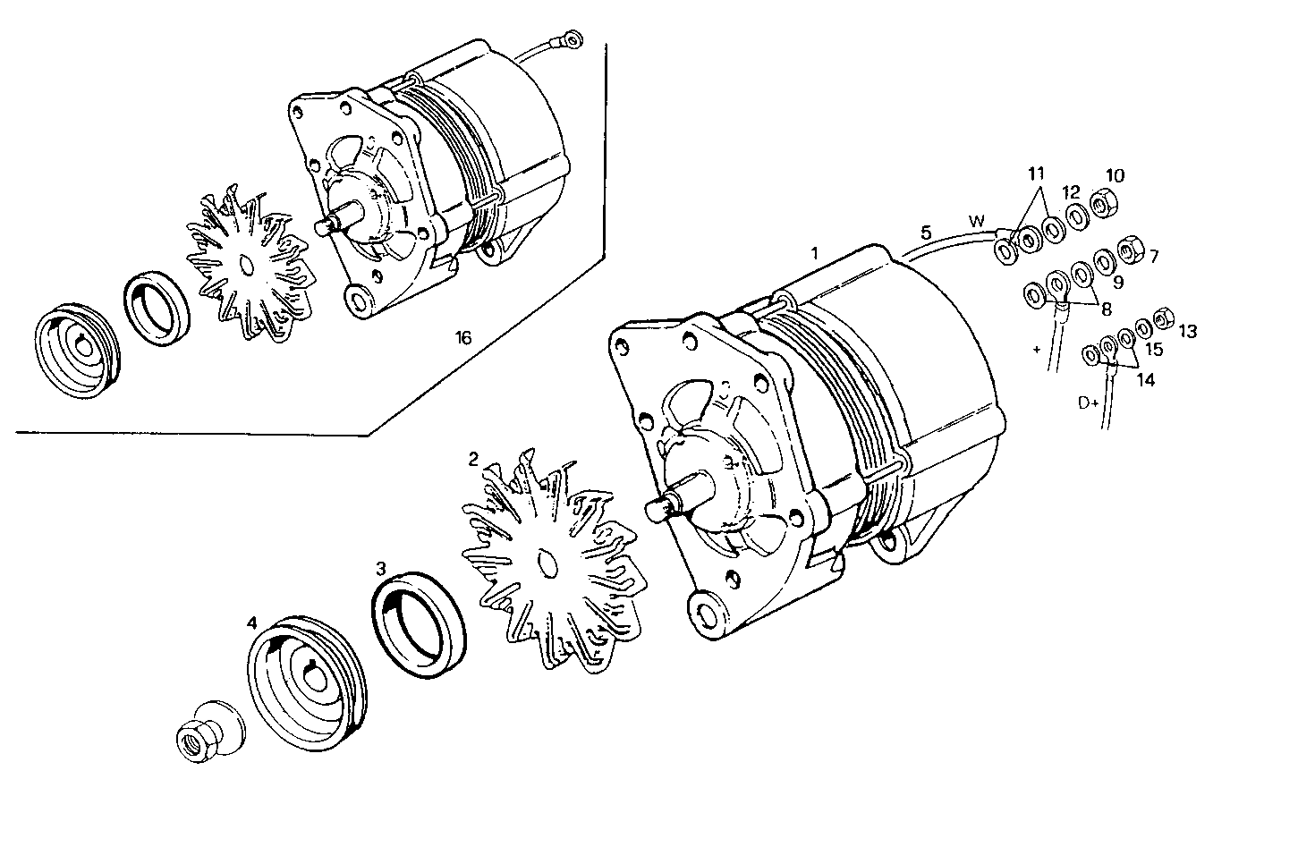 SELF-REGULATED ALTERNATOR - 8361SRi12.00 8361SRI12 parts diagram