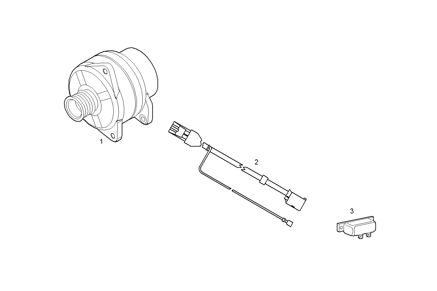 ALTERNATOR - N67MNTM28.11 NEF 6 mechanic. parts diagram