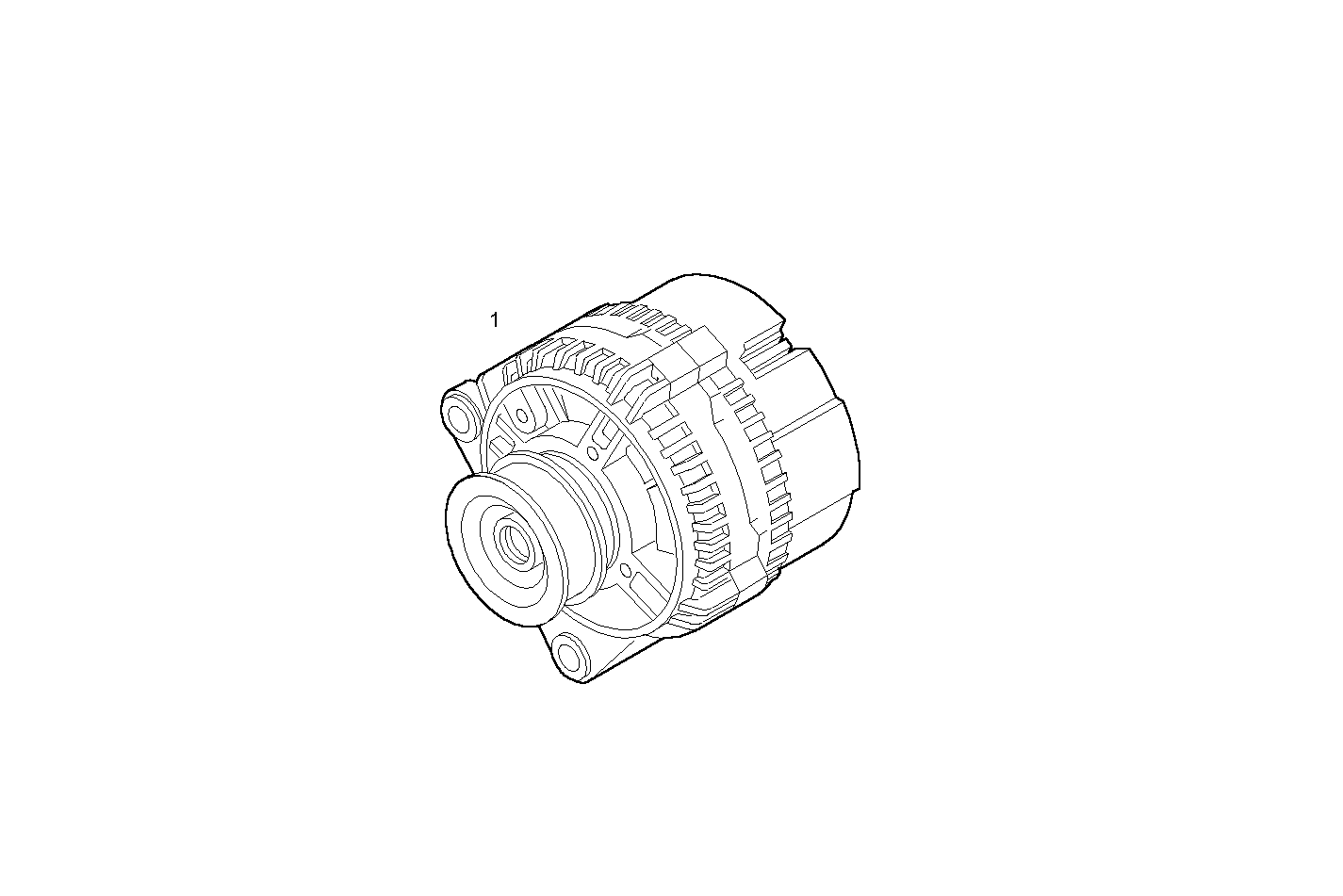 ALTERNATOR - N67MNTD20.00A006 NEF 6 mechanic. - TIER 2 parts diagram