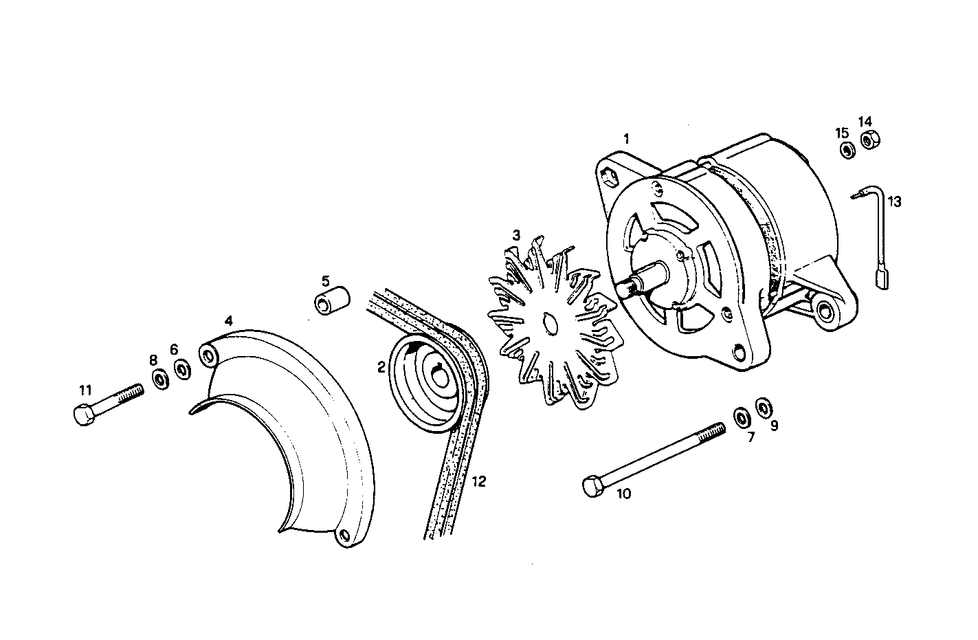 SELF-REGULATED ALTERNATOR - 8041Si25.55 8041Si25 parts diagram
