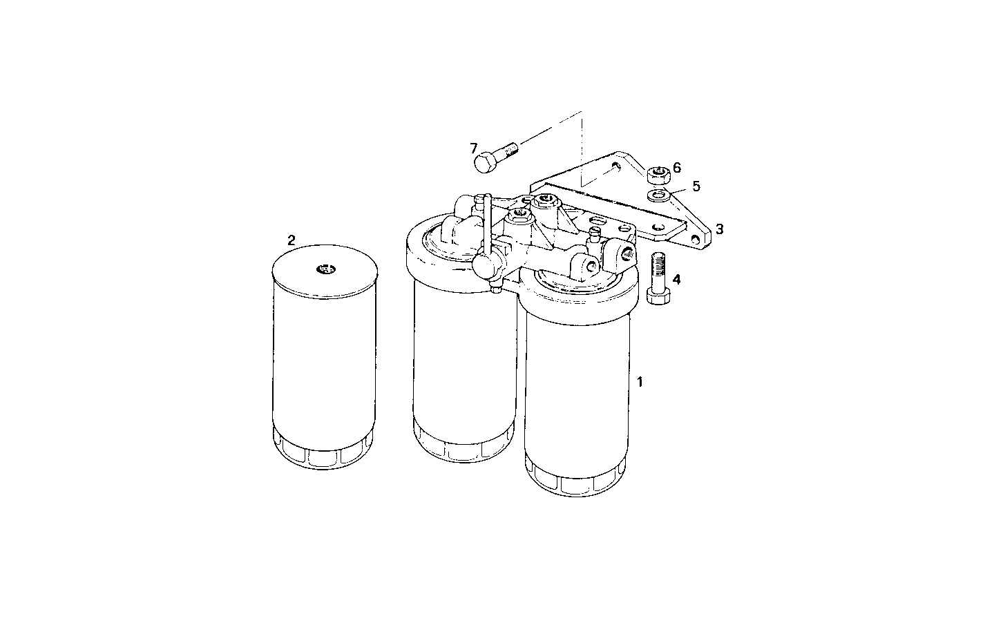 DOUBLE FUEL FILTER - 8210SRi27.00 8210SRi27 parts diagram
