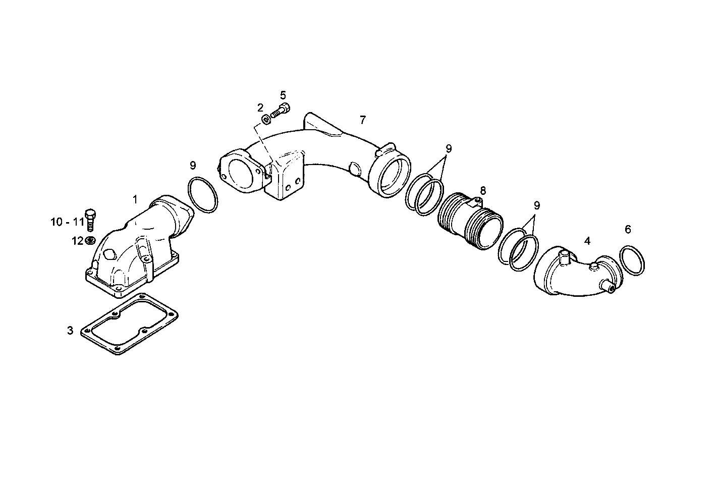 DOUBLE FUEL FILTER - C78ENTM50.11A001 CURSOR 8 parts diagram
