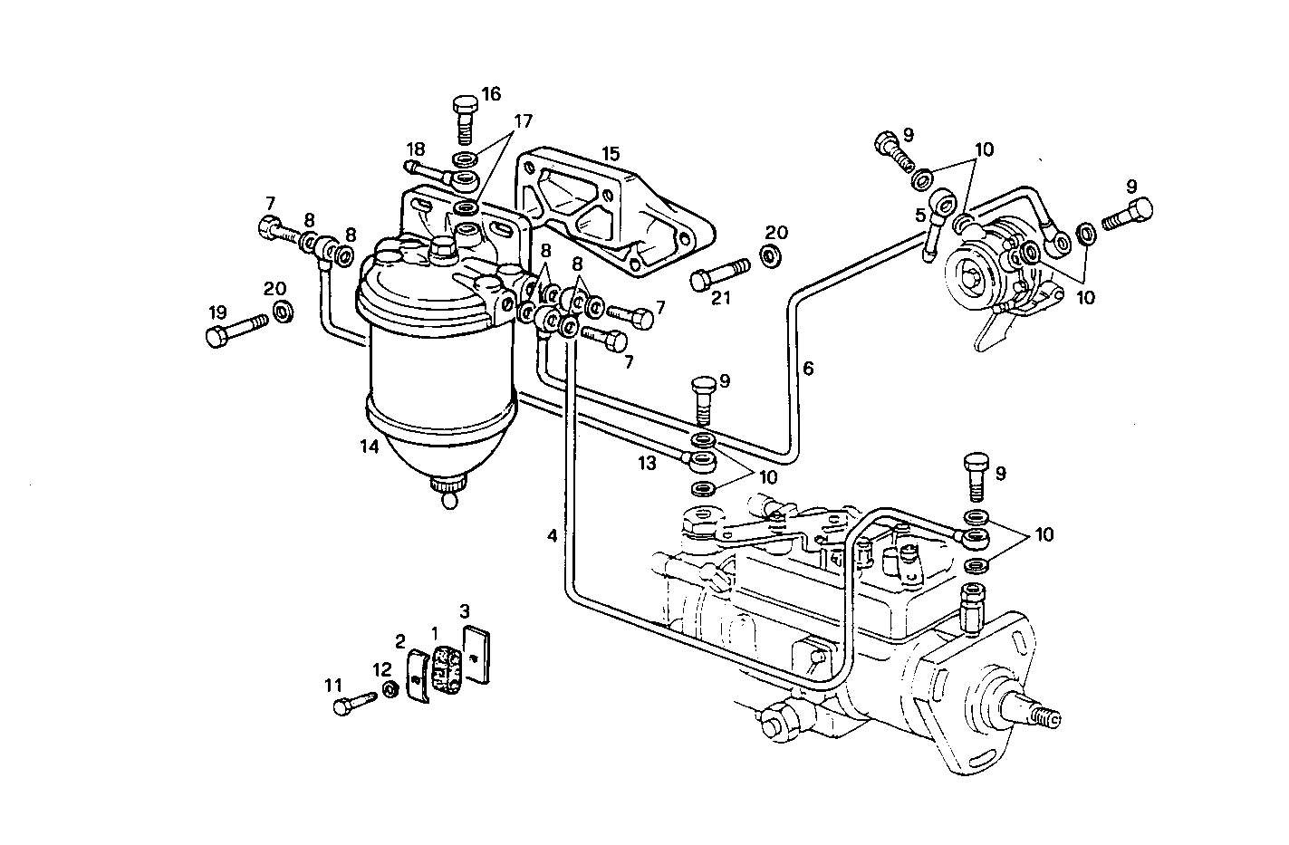 SIMPLE  FUEL FILTER - 8031i05.05 8031i05 parts diagram