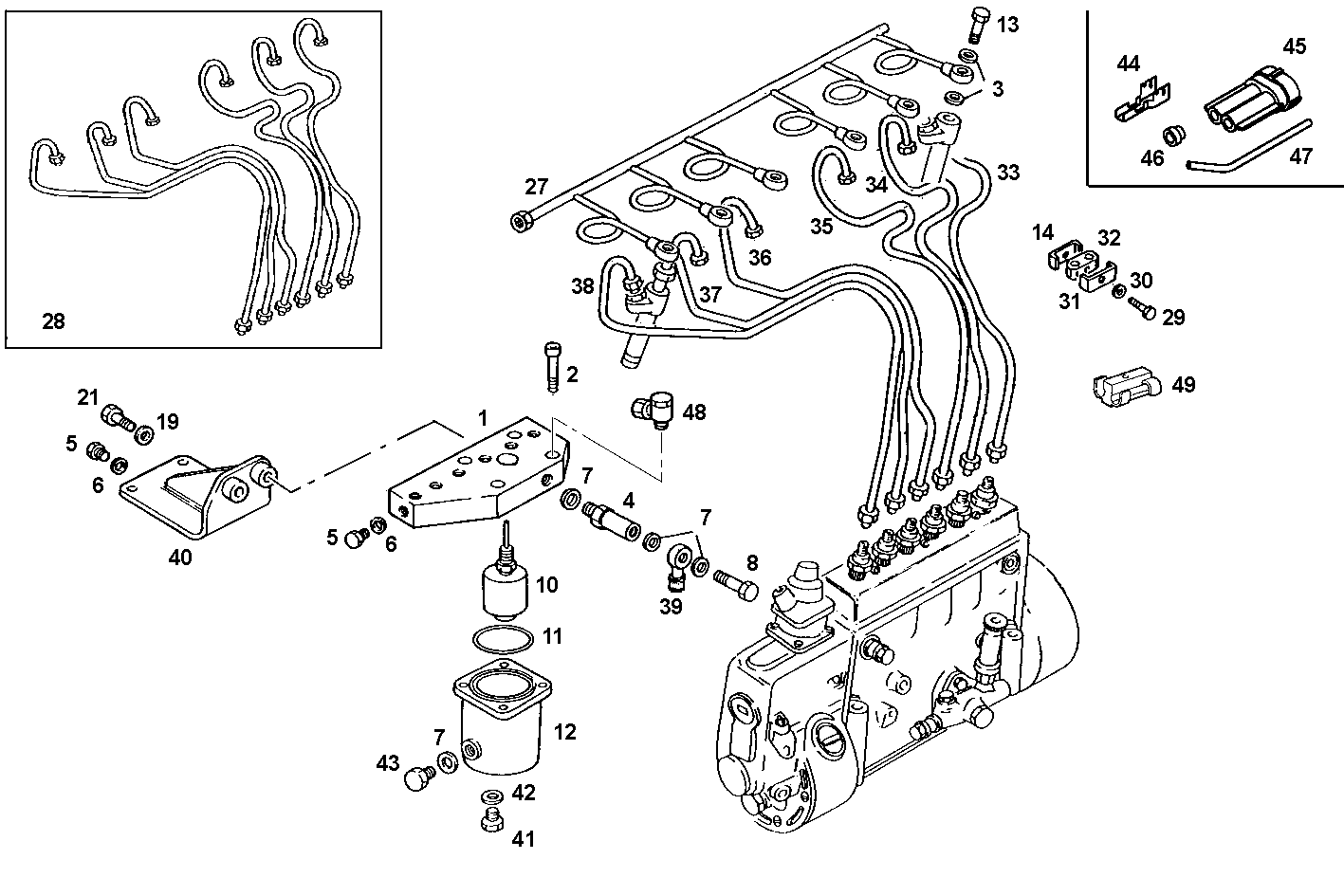 DOUBLE WALL INJECTION PIPES - 8210M22.10 8210M22 parts diagram