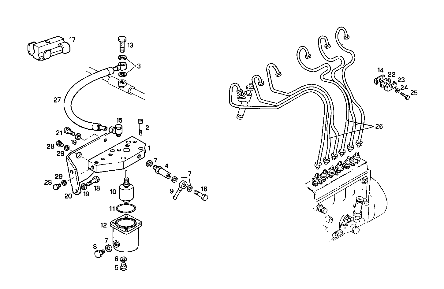 DOUBLE WALL INJECTION PIPES - 8460SM19.13A001 8460SM19 parts diagram