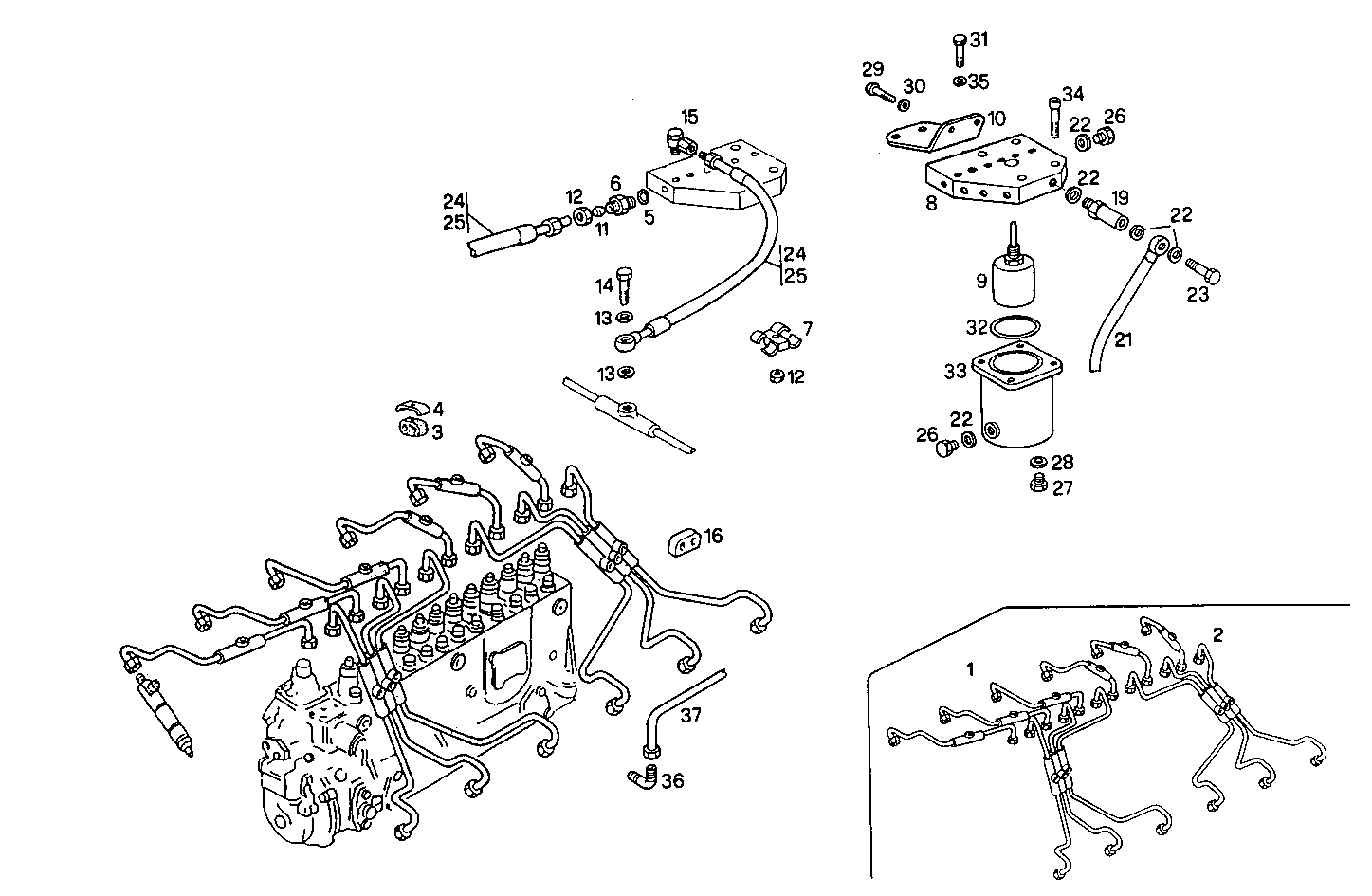 DOUBLE WALL INJECTION PIPES - 8291SRM75.32A003 8291SRM75 parts diagram
