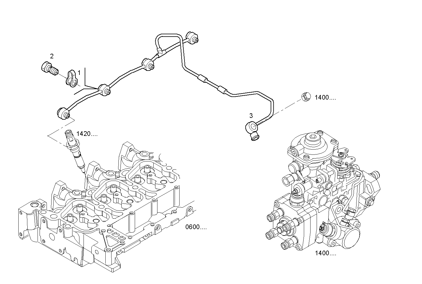 DOUBLE WALL INJECTION PIPES - N45MNAM10.01 NEF 4 mechanic. parts diagram