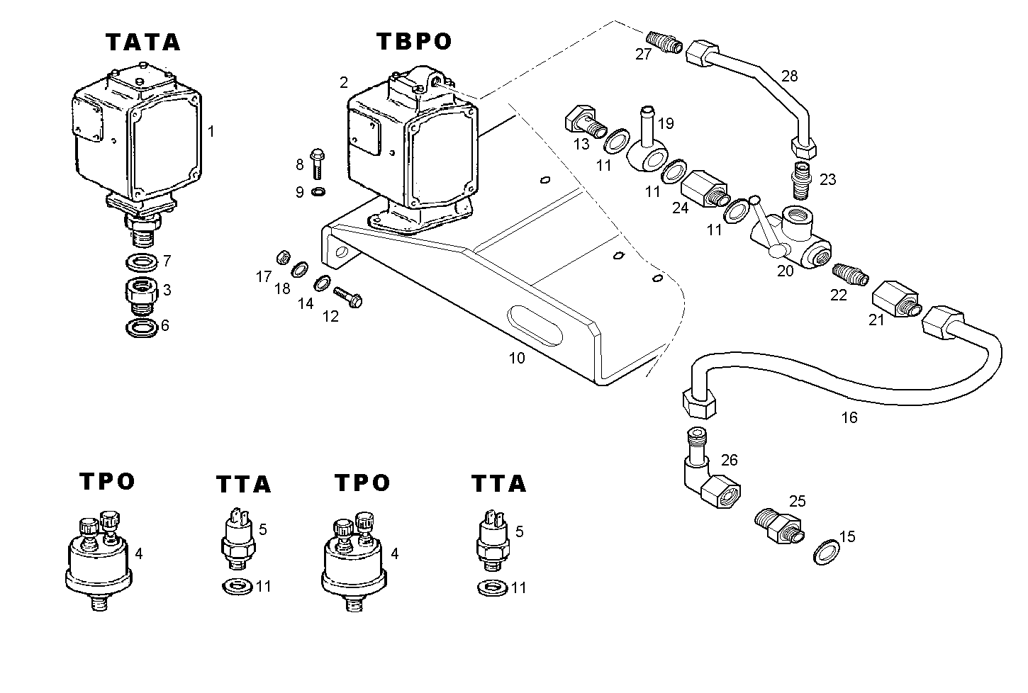 SENDER UNITS FOR GENERATOR UNIT - 8210SRM45.31 8210SRM45 parts diagram