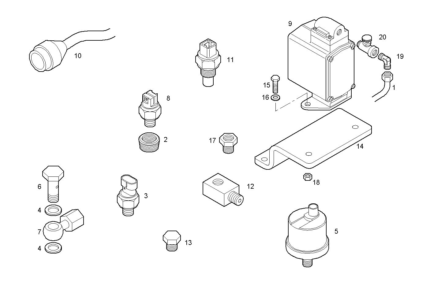 SENDERS - N67MNAM15.31 NEF 6 mechanic. parts diagram