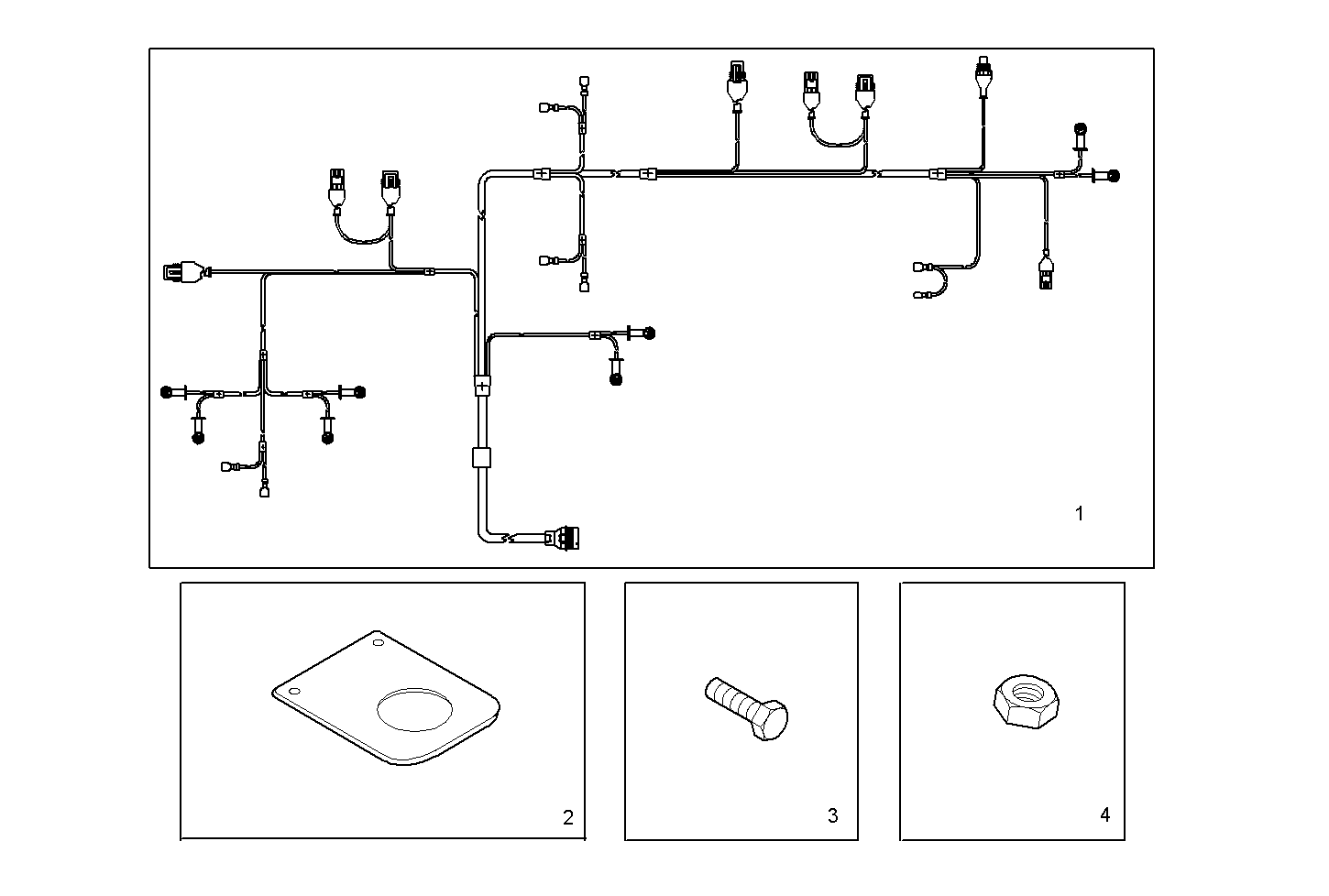 CABLES - N67MNAM15.30 NEF 6 mechanic. parts diagram