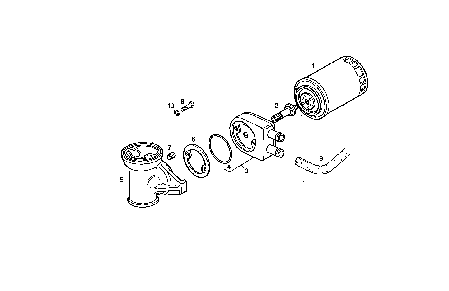 HORIZONTAL SIMPLE OIL FILTER - 8141Si27.02 8141Si27 parts diagram