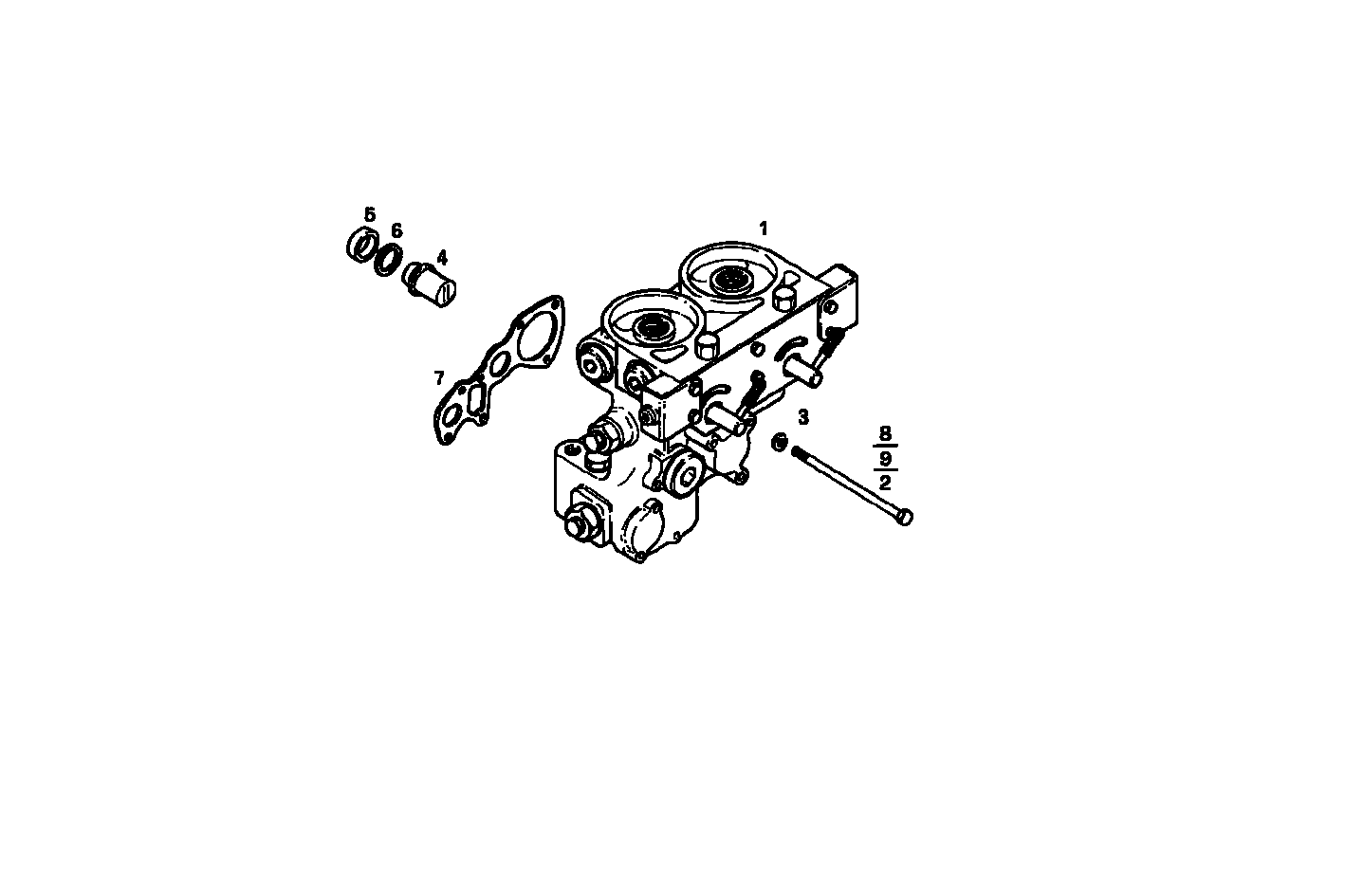 DOUBLE OIL FILTER - C13ENSM33.30 CURSOR 13 parts diagram