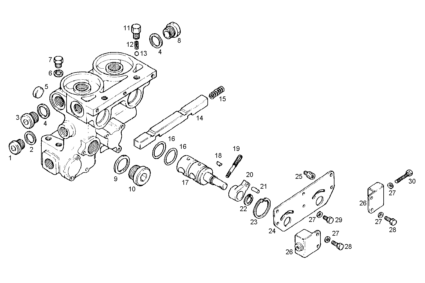 DOUBLE OIL FILTER - C13ENSM33.10 CURSOR 13 parts diagram