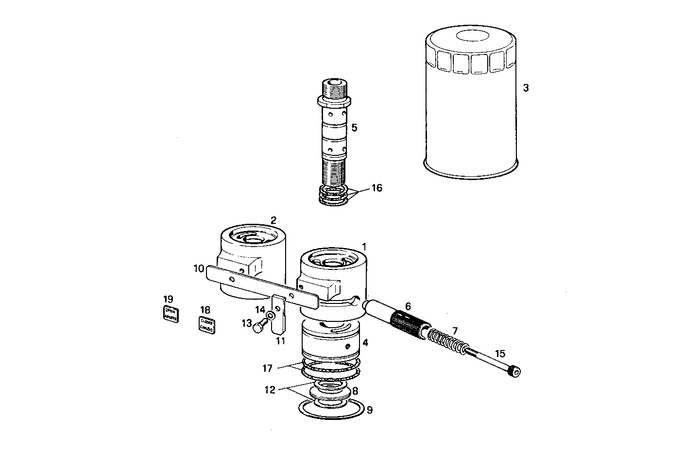 DOUBLE OIL FILTER - 8210SRi25.01 8210SRi25 parts diagram