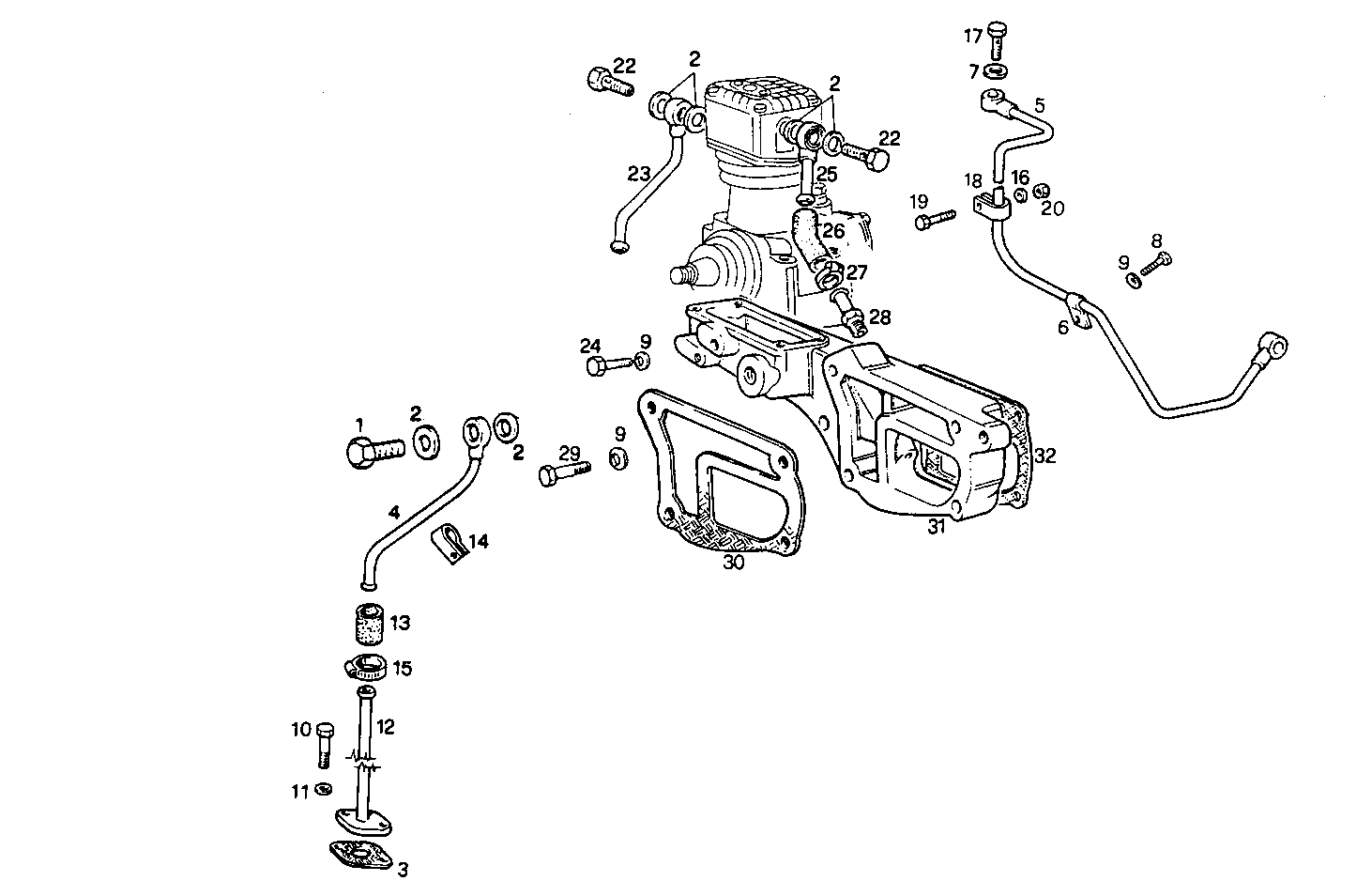AIR COMPRESSOR - 8065U00.00 8065U00 parts diagram