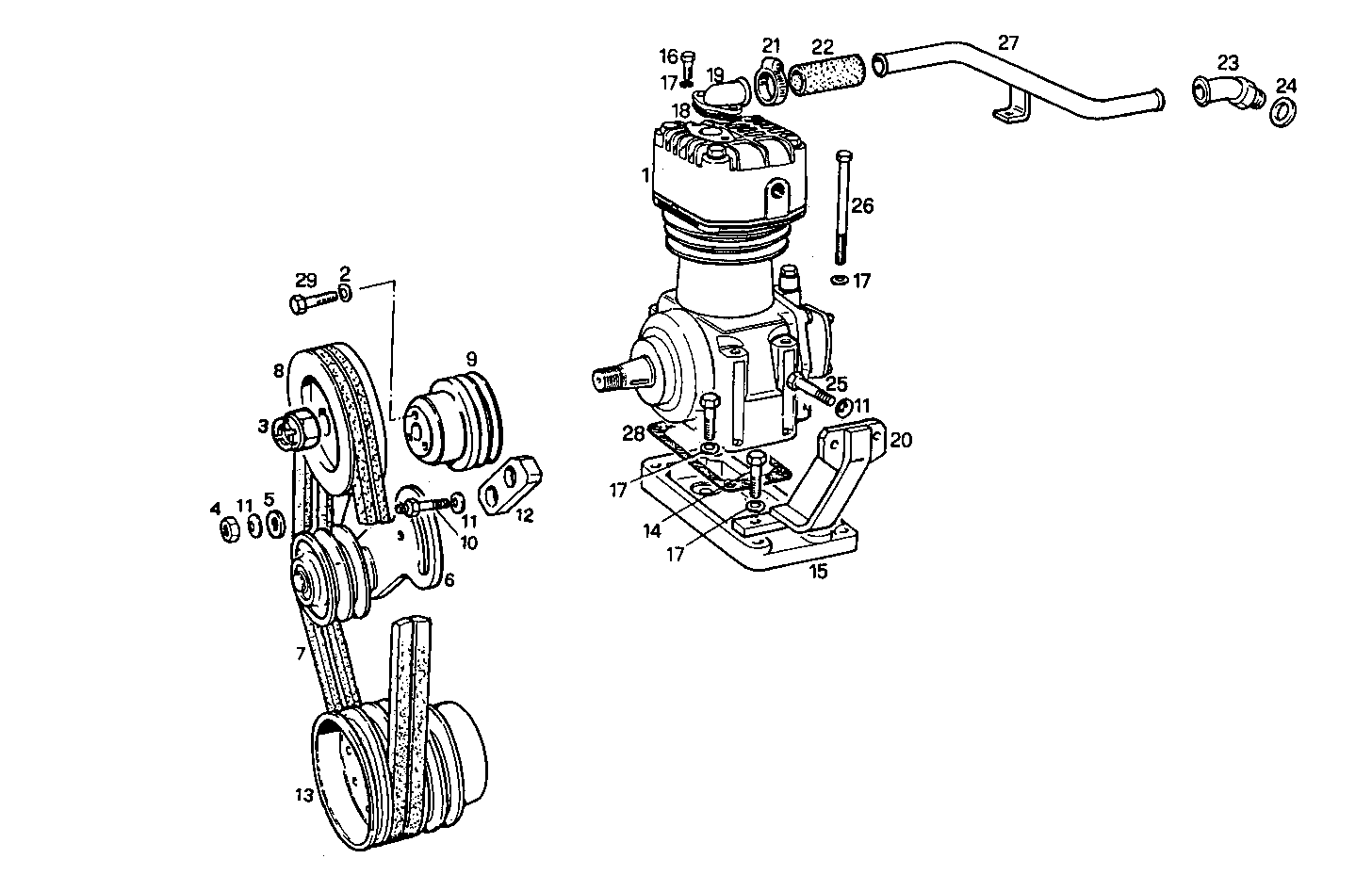 AIR COMPRESSOR - 8061Si25.00 8061Si25 parts diagram