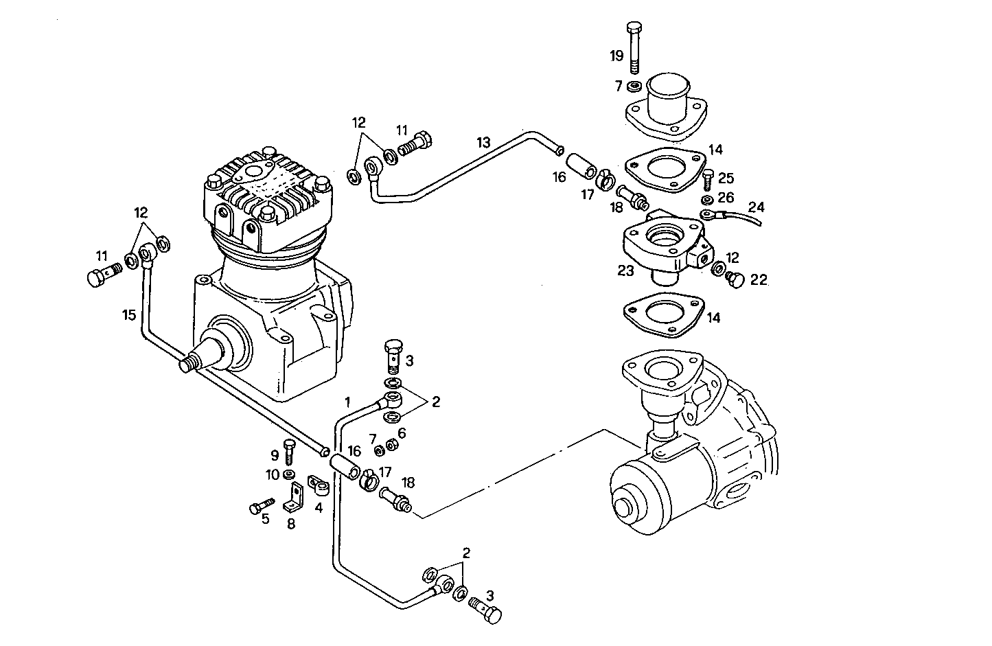 AIR COMPRESSOR - 8045SU00.00 8045SU00 parts diagram