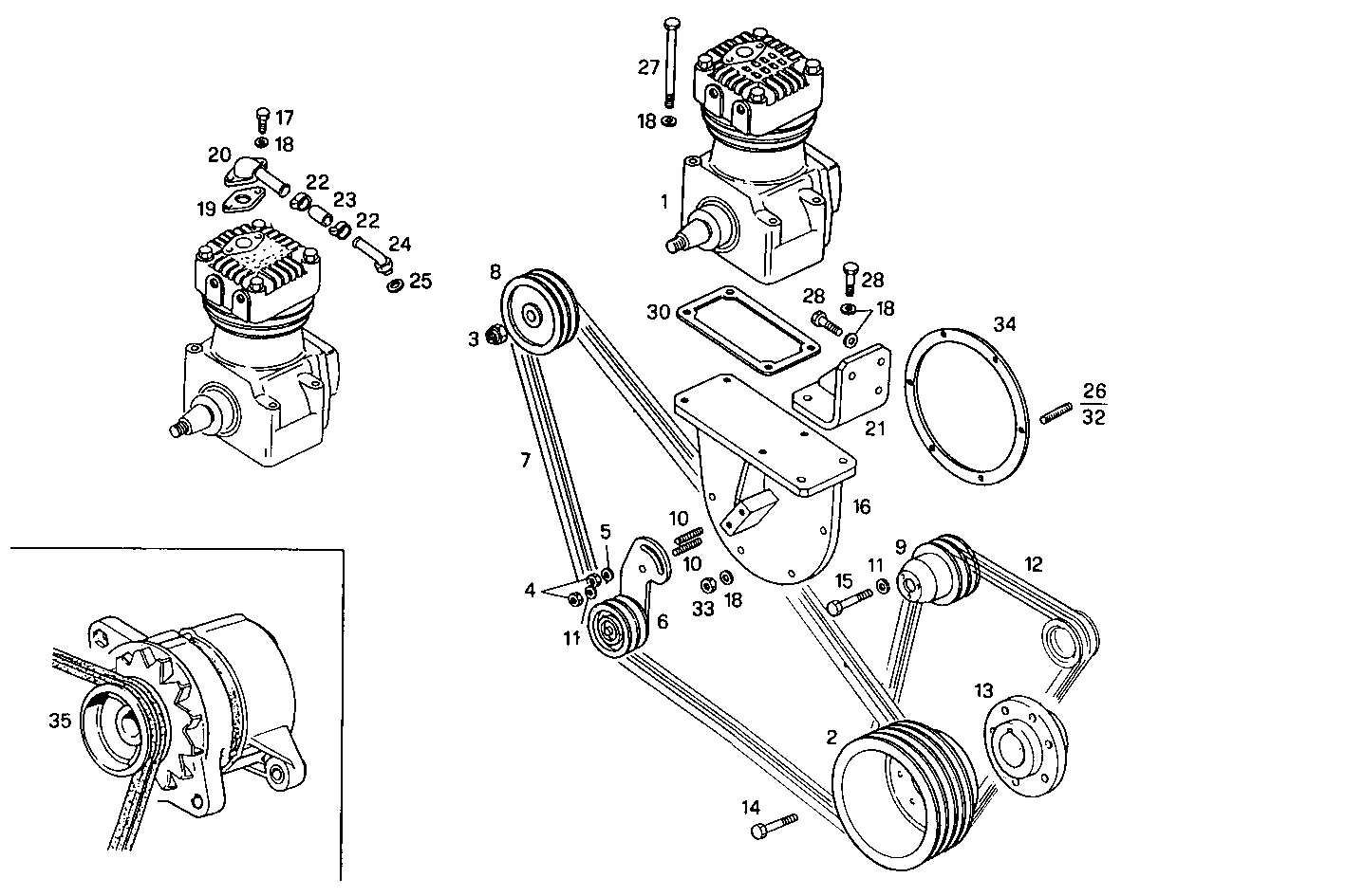AIR COMPRESSOR - 8045E00.50 8045E00 parts diagram