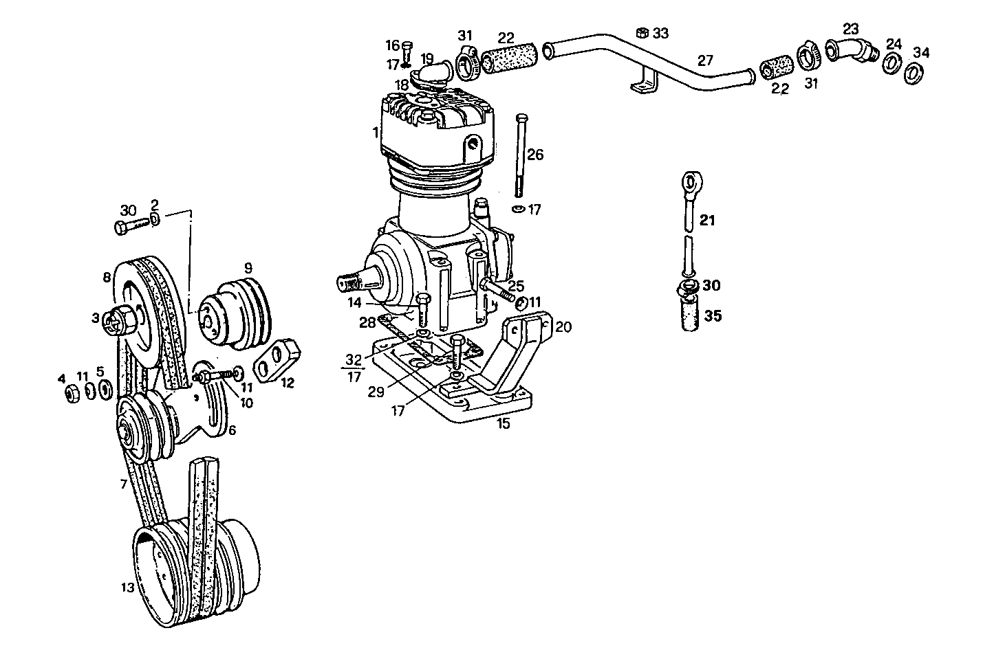 AIR COMPRESSOR - 8065SE00.00 8065SE00 parts diagram
