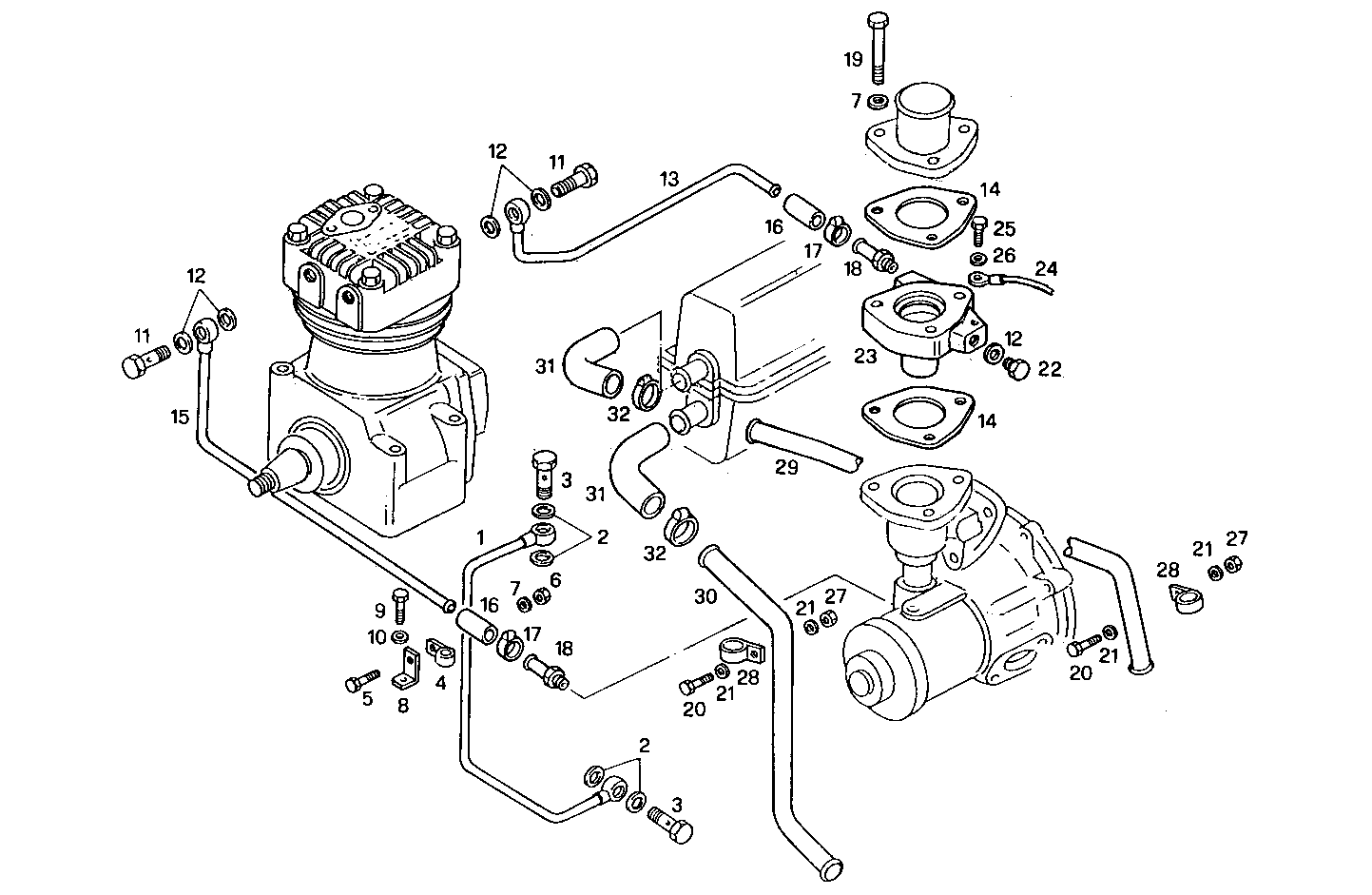 AIR COMPRESSOR - 8045SRE10.50 8045SRE10 parts diagram