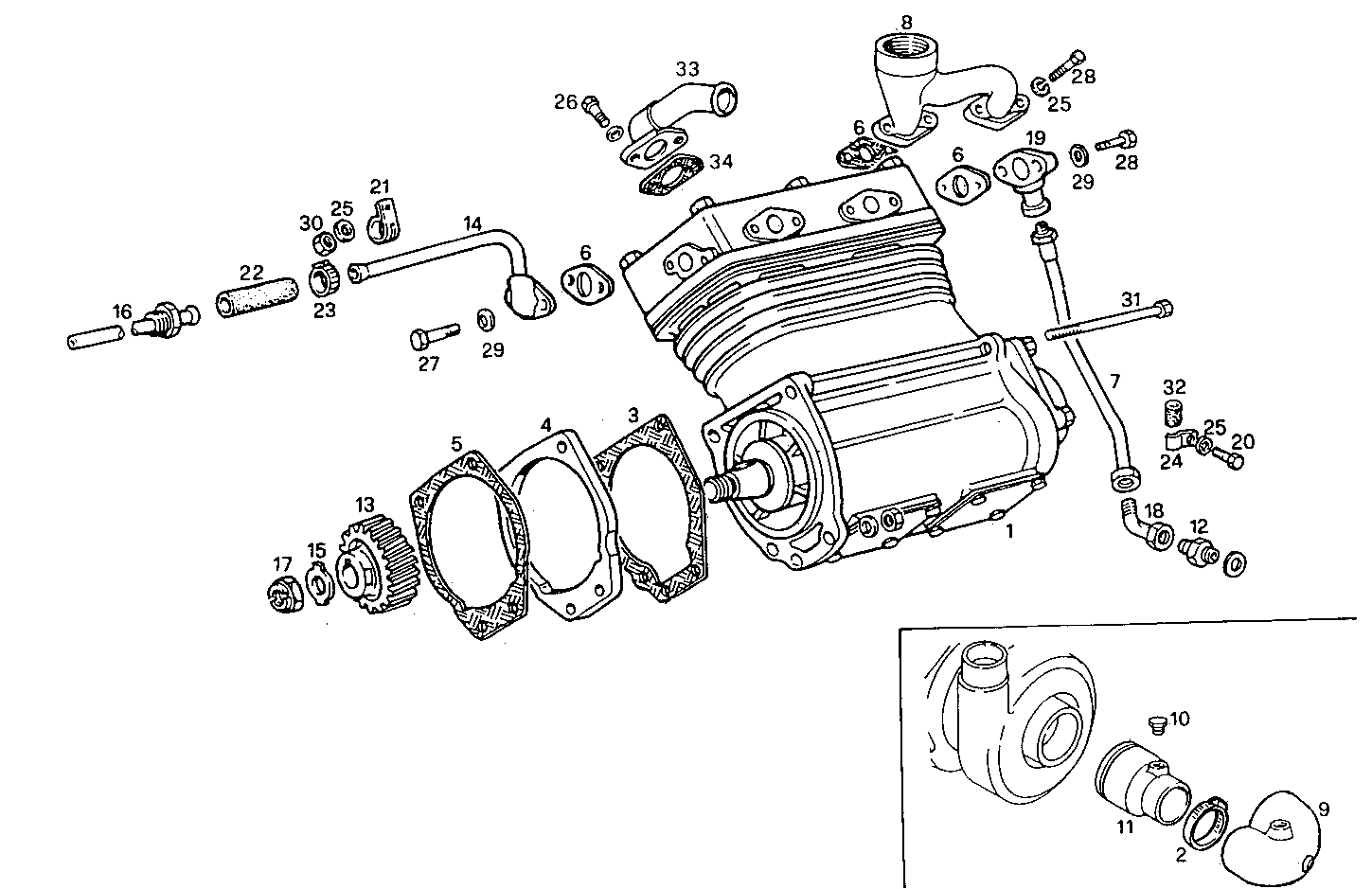 AIR COMPRESSOR - 8281SRE10.00 8281SRE10 parts diagram