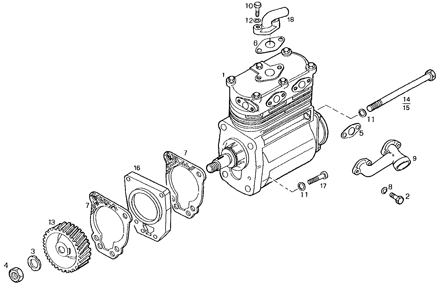 AIR COMPRESSOR - 8210SRC21.00 8210SRC21 parts diagram