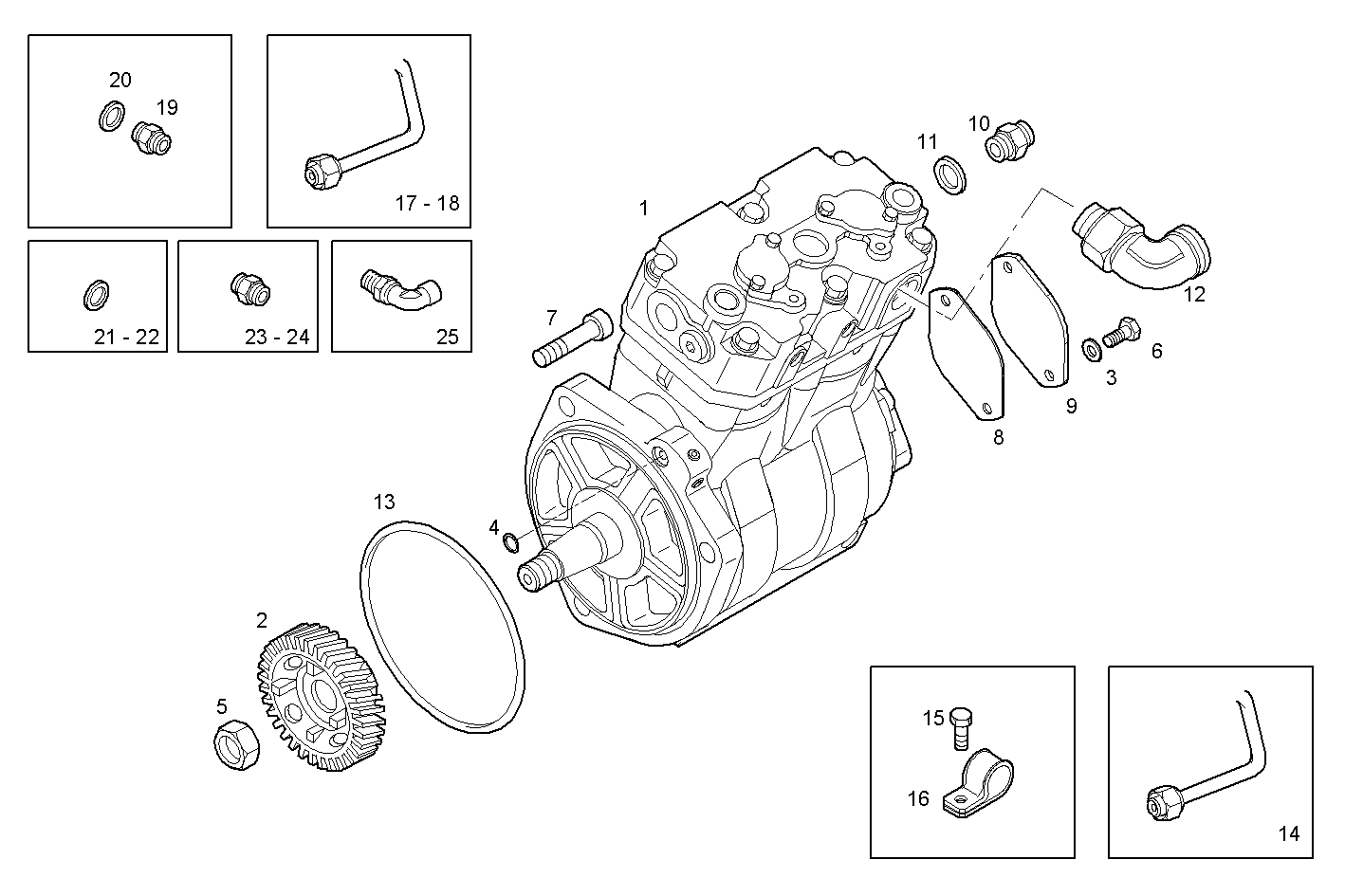 AIR COMPRESSOR - C10ENTC23.00A004 CURSOR 10 - TIER 2 parts diagram