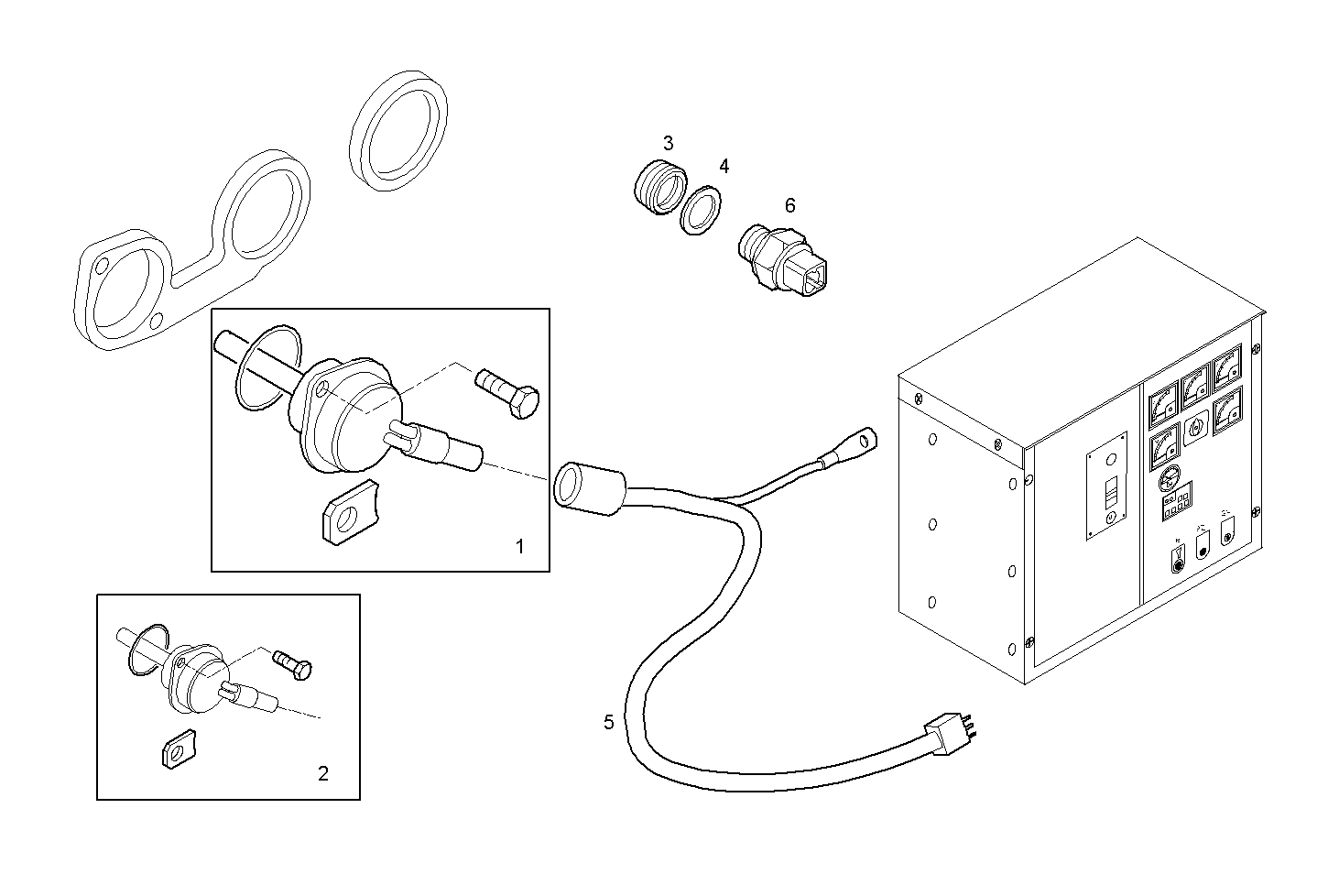 WATER PREHEATER DEVICE - 220V - N60ENTE60.00 NEF 6 electron. parts diagram