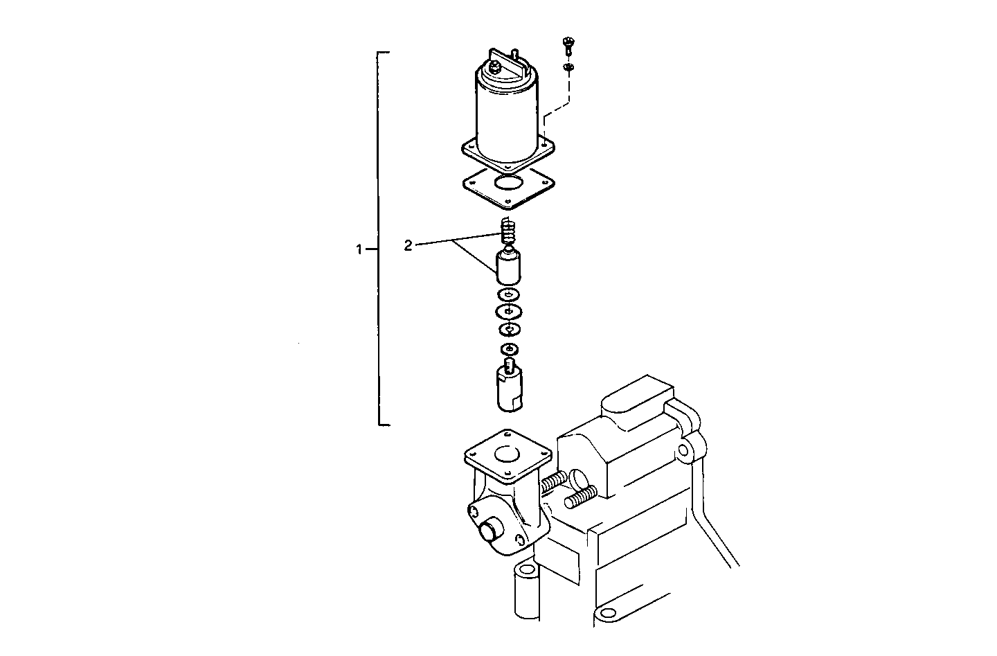 FUEL EXCESS SOLENOID - 24V - 8061i05.05 8061i05 parts diagram