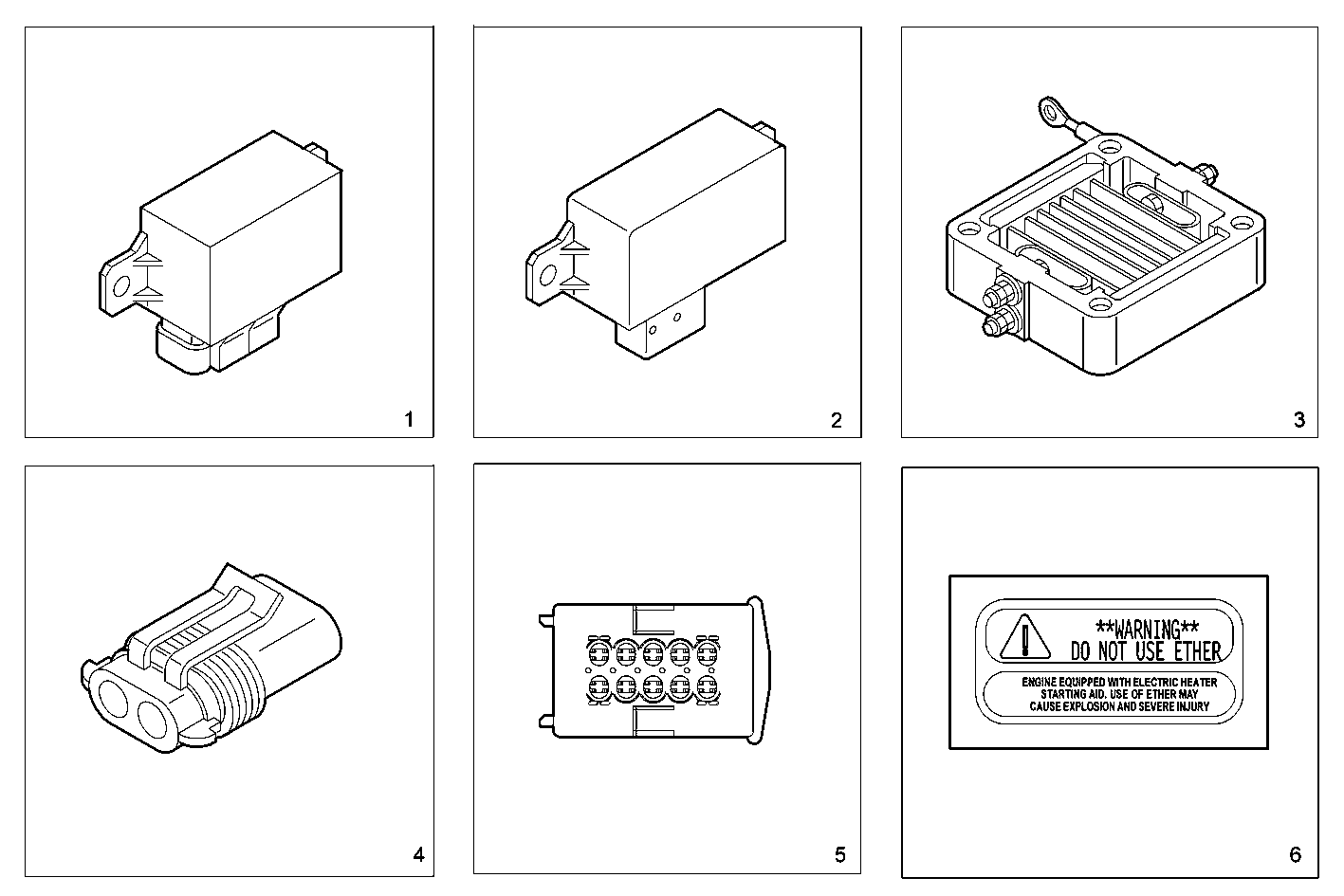 THERMOSTARTER - N45MNSD00.00 NEF 4 mechanic. - TIER 2 parts diagram