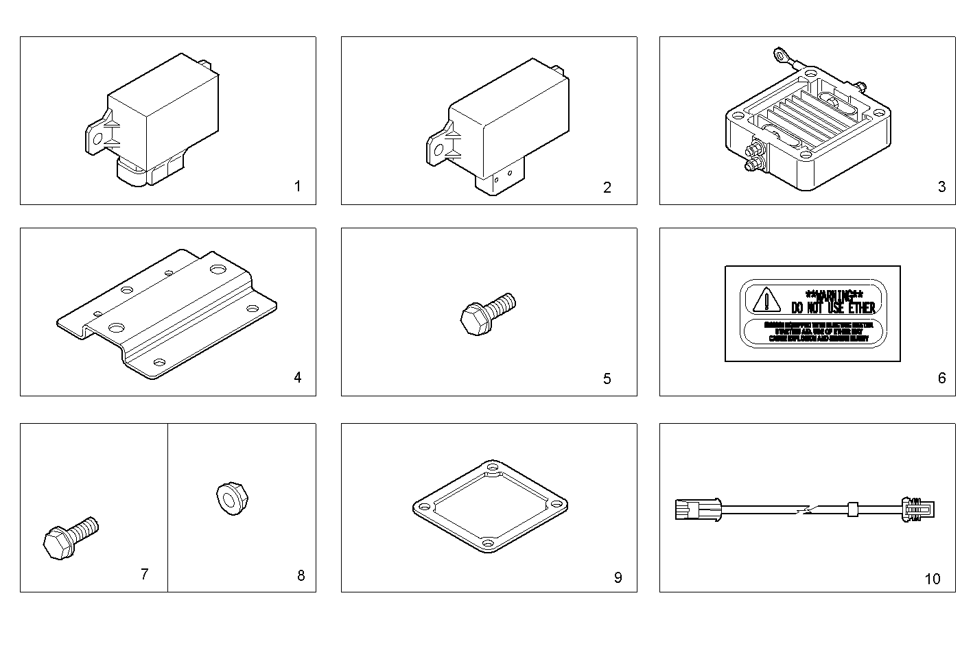 THERMOSTARTER - N67MSTD20.00 NEF 6 mechanic. - TIER 2 parts diagram