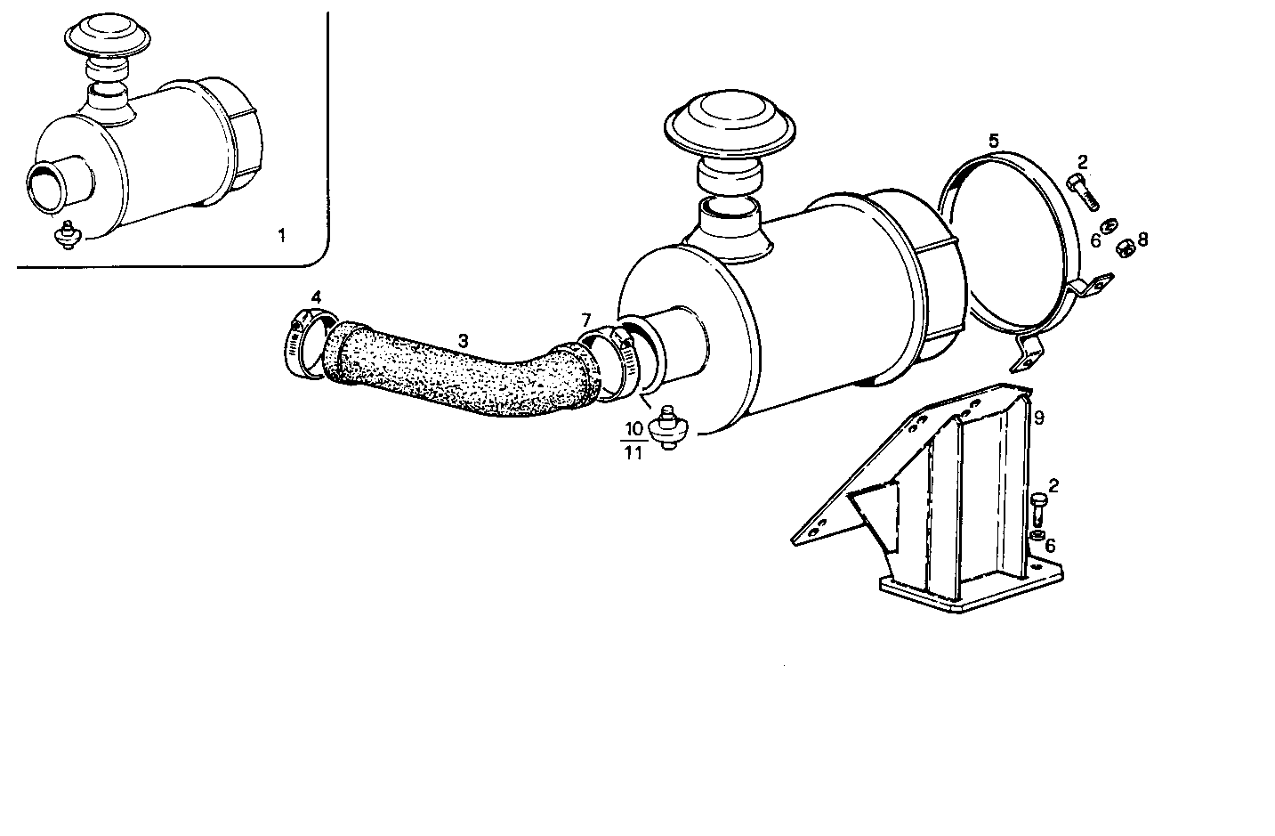 DRY AIR CLEANER - 8041Si25.55 8041Si25 parts diagram