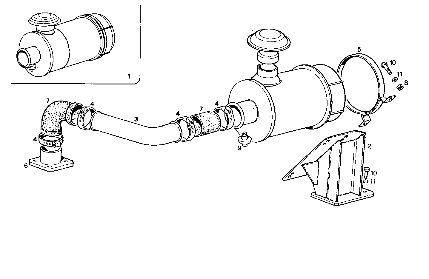 DRY AIR CLEANER - 8061C05.01 8061C05 parts diagram