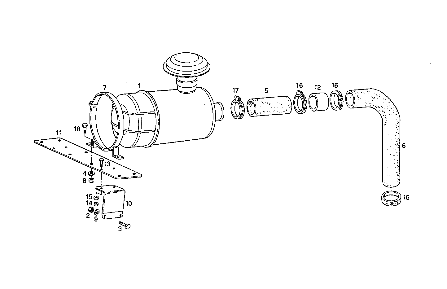 DRY AIR CLEANER - 8281Si15.00A550 8281Si15 parts diagram