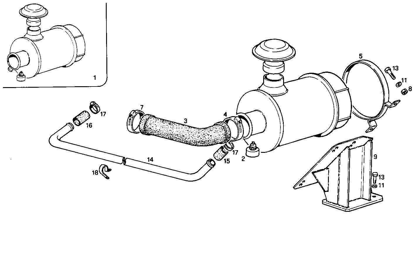DRY AIR CLEANER - 8041Si25.55 8041Si25 parts diagram