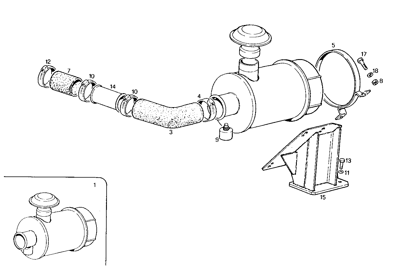 DRY AIR CLEANER - 8061SRi25.00 8061SRi25 parts diagram