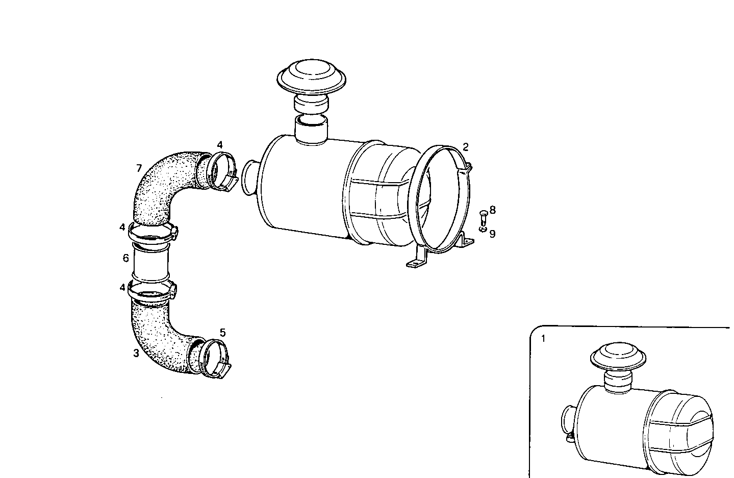 DRY AIR CLEANER - 8210SRi27.00A580 8210SRi27 parts diagram