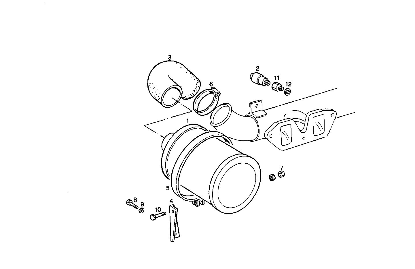 DRY AIR CLEANER - 8031i05.05 8031i05 parts diagram