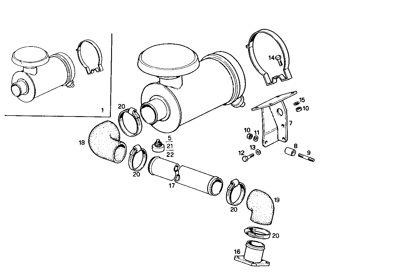 DRY AIR CLEANER - 8065E00.00A800 8065E00 parts diagram