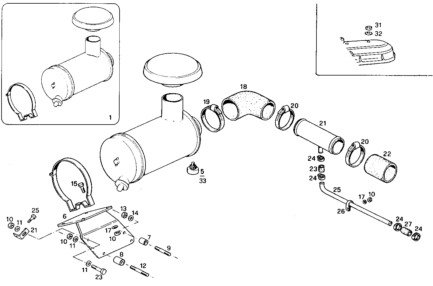 DRY AIR CLEANER - 8041Si25.55 8041Si25 parts diagram