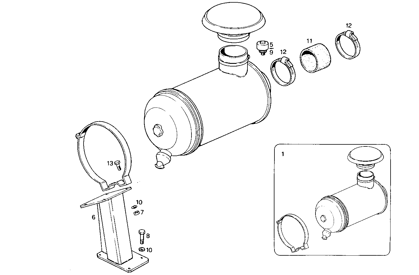 DRY AIR CLEANER - 8361SRi25.07 8361SRi25 parts diagram
