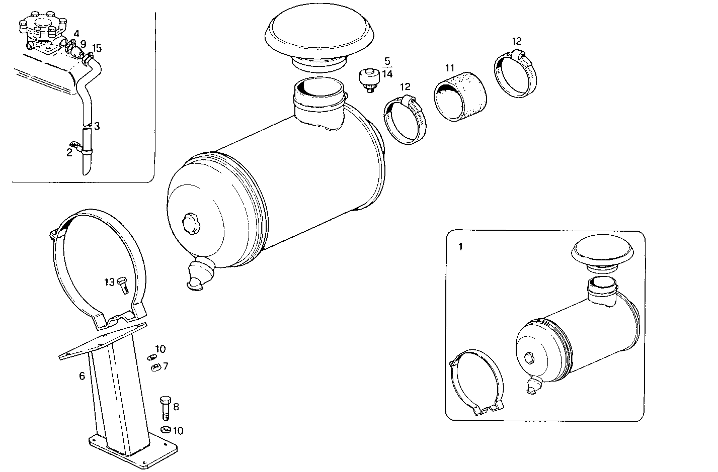 DRY AIR CLEANER - 8361SI10.00A800 8361SI10 parts diagram