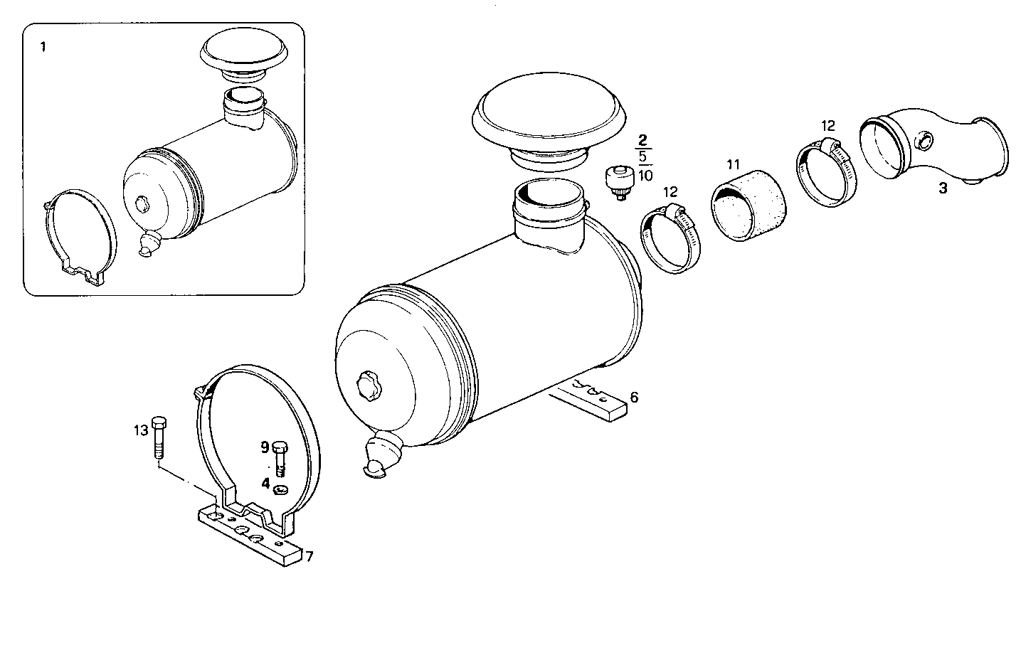 DRY AIR CLEANER - 8361SRi15.01 8361SRi15 parts diagram