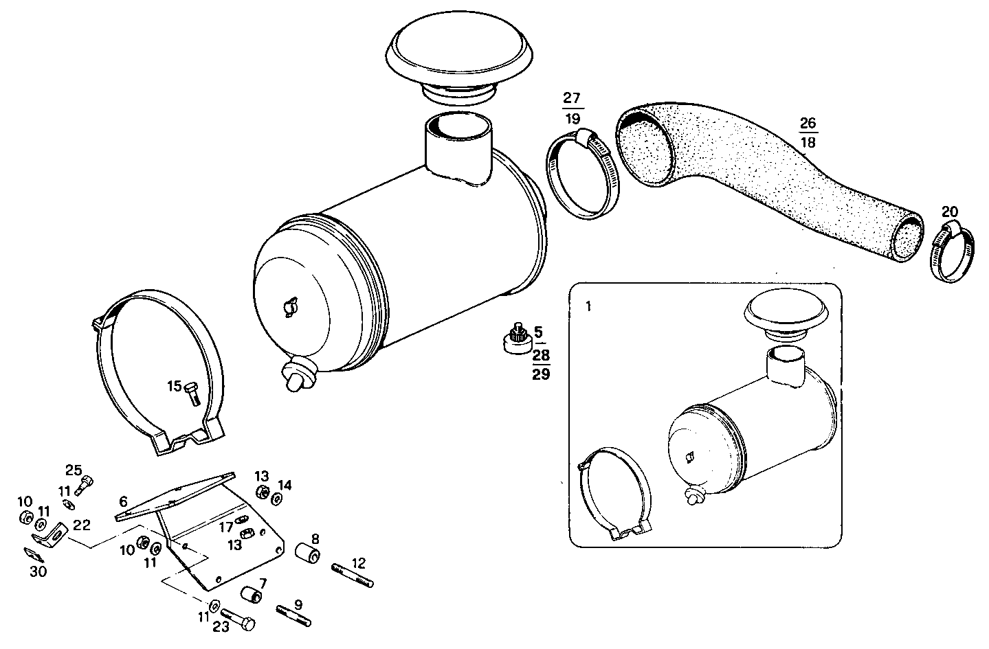DRY AIR CLEANER - 8065SRE10.00 8065SRE10 parts diagram