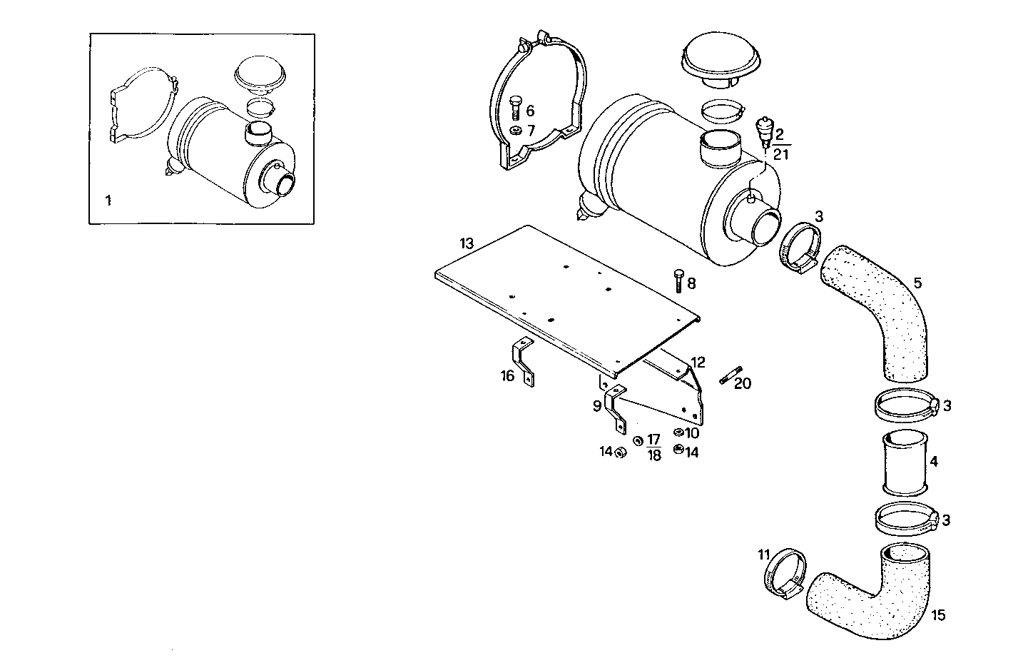 DRY AIR CLEANER - 8210SRi27.00A580 8210SRi27 parts diagram