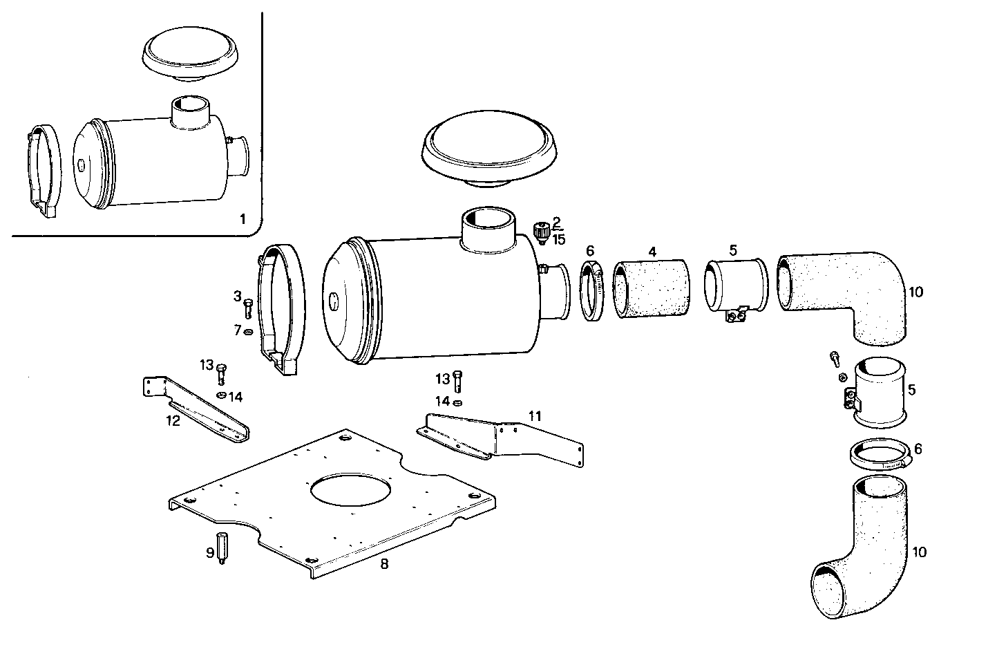 DRY AIR CLEANER - 8291SRi15.00 8291SRi15 parts diagram