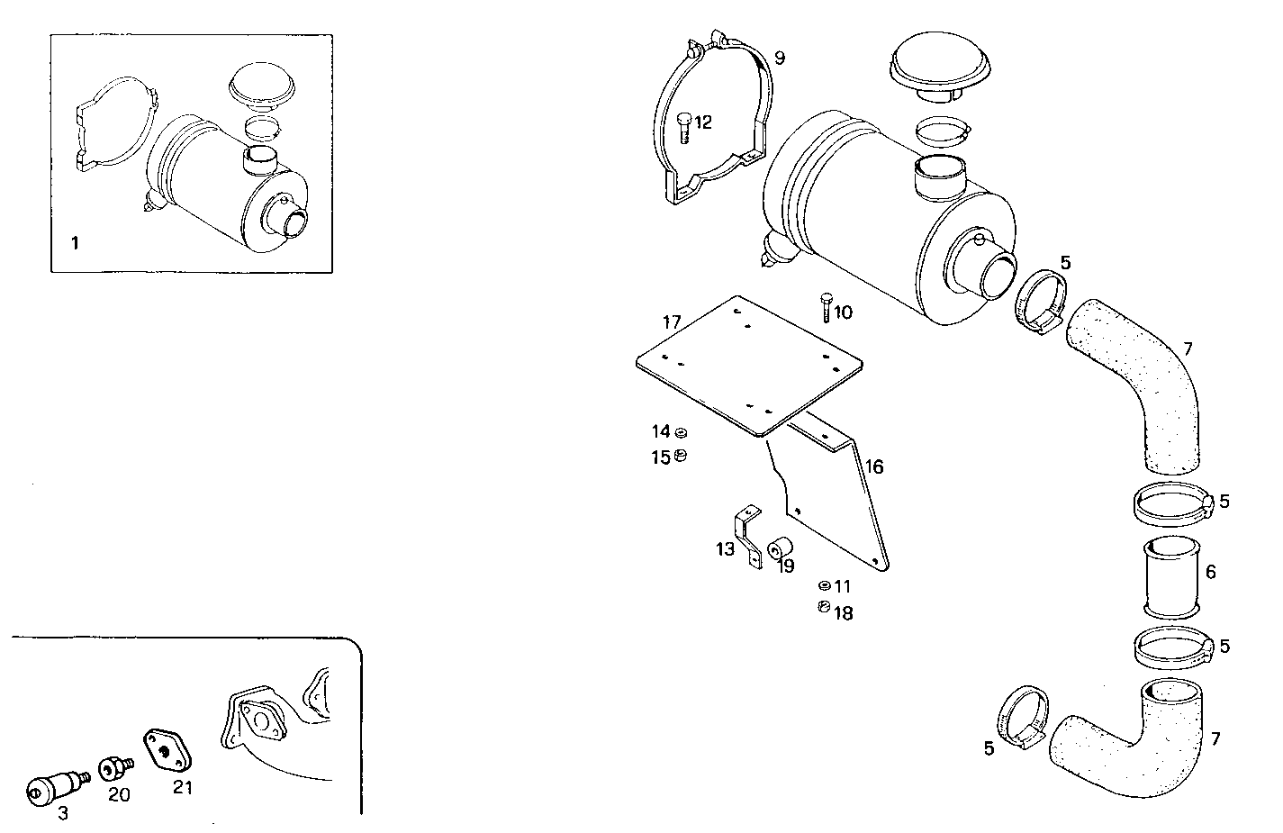 DRY AIR CLEANER - 8210M22.30 8210M22 parts diagram