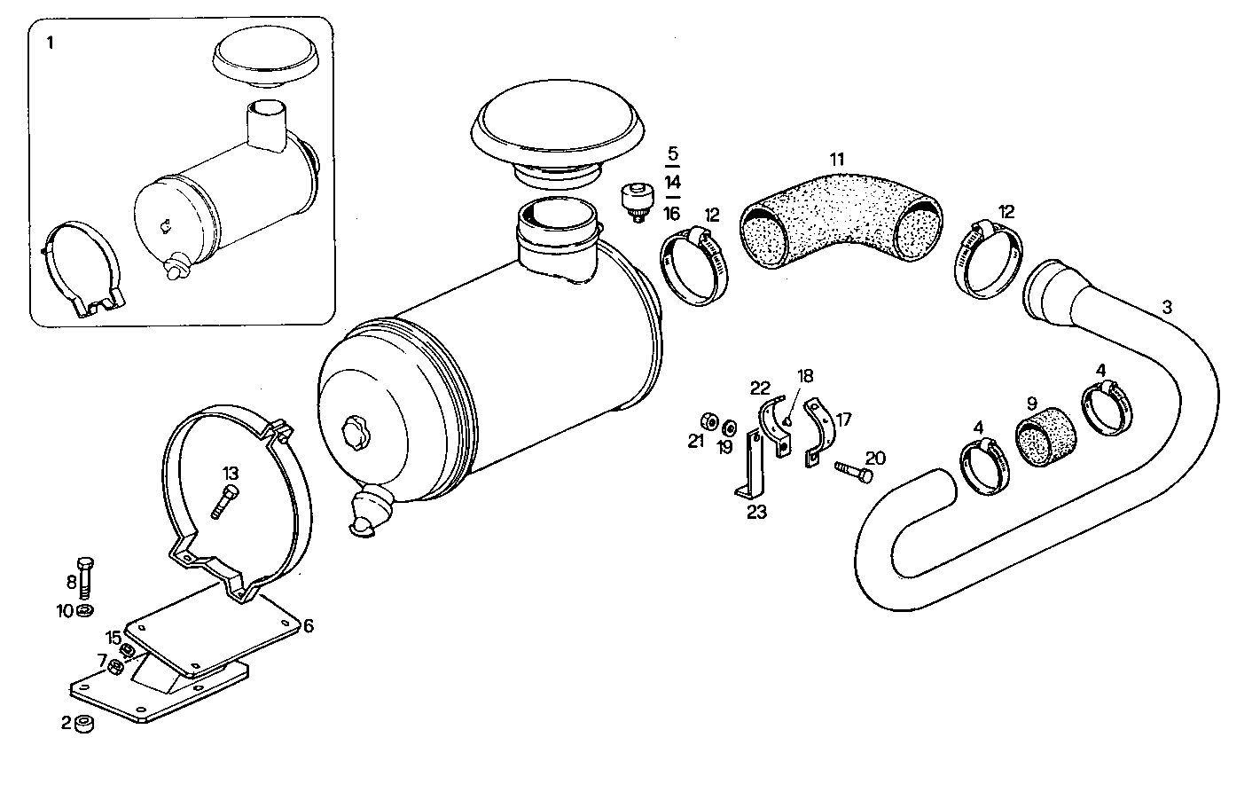 DRY AIR CLEANER - 8361SRI12.00A800 8361SRI12 parts diagram