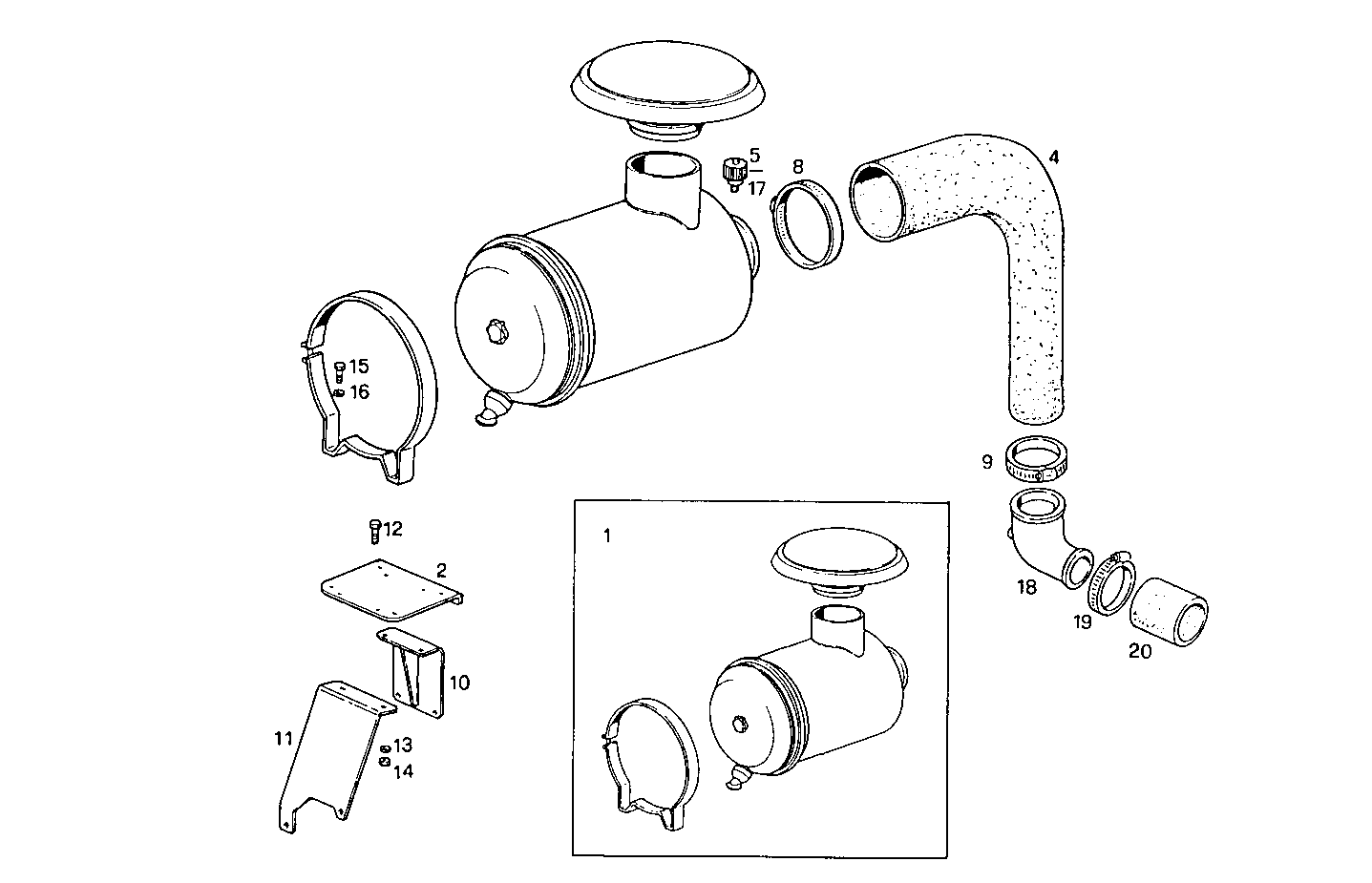 DRY AIR CLEANER - 8281SRi10.00 8281SRi10 parts diagram