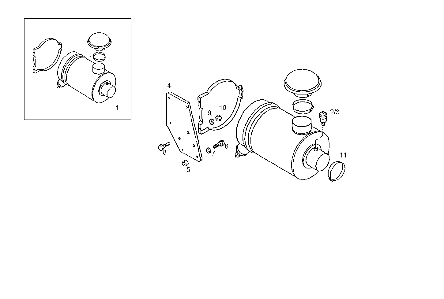DRY AIR CLEANER - 7450Si16.05A500 7450Si16 parts diagram